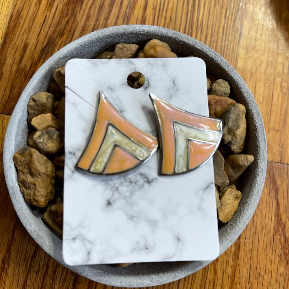 Boutique triangle post back earrings